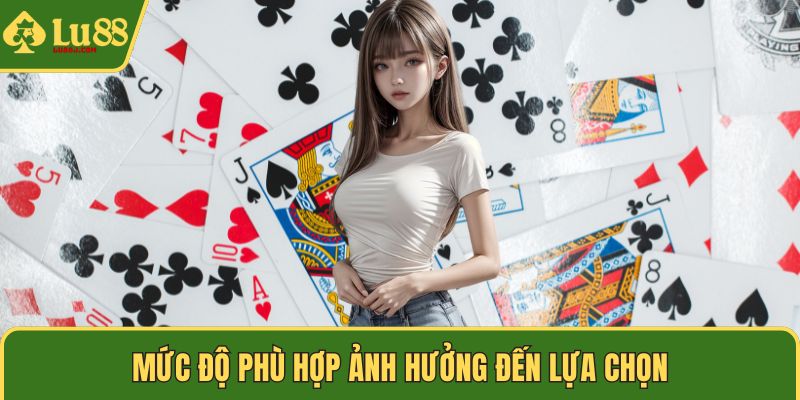 Mức độ phù hợp ảnh hưởng đến lựa chọn